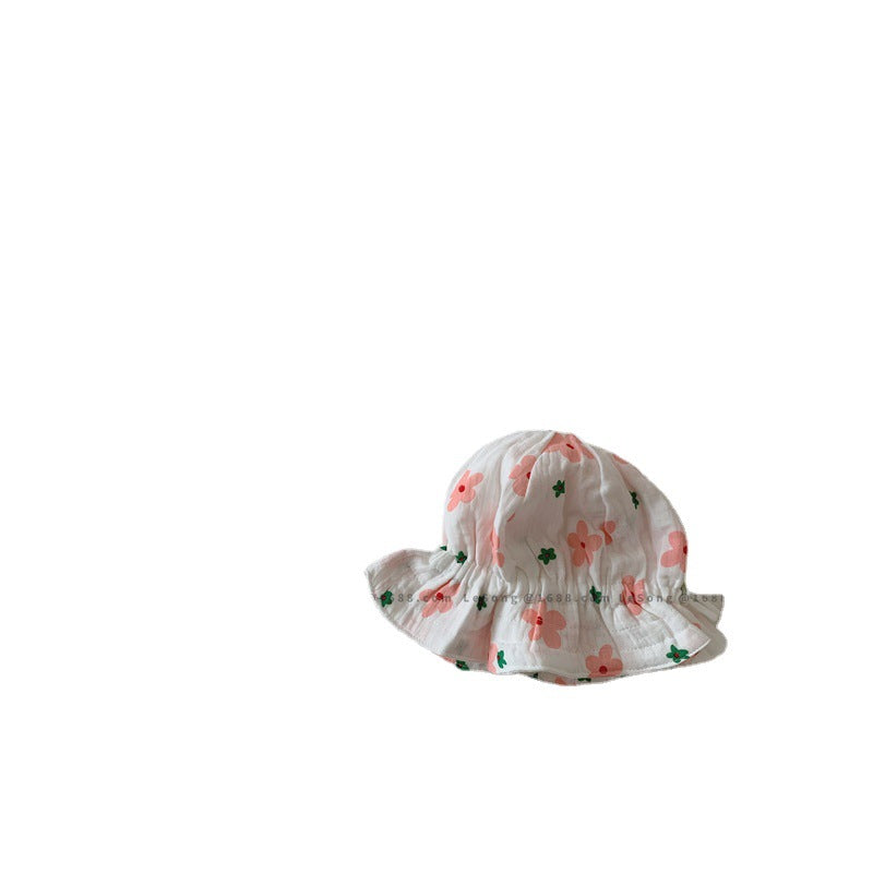 Wholesale Cotton Card Cute Fruit Print Bucket Hat